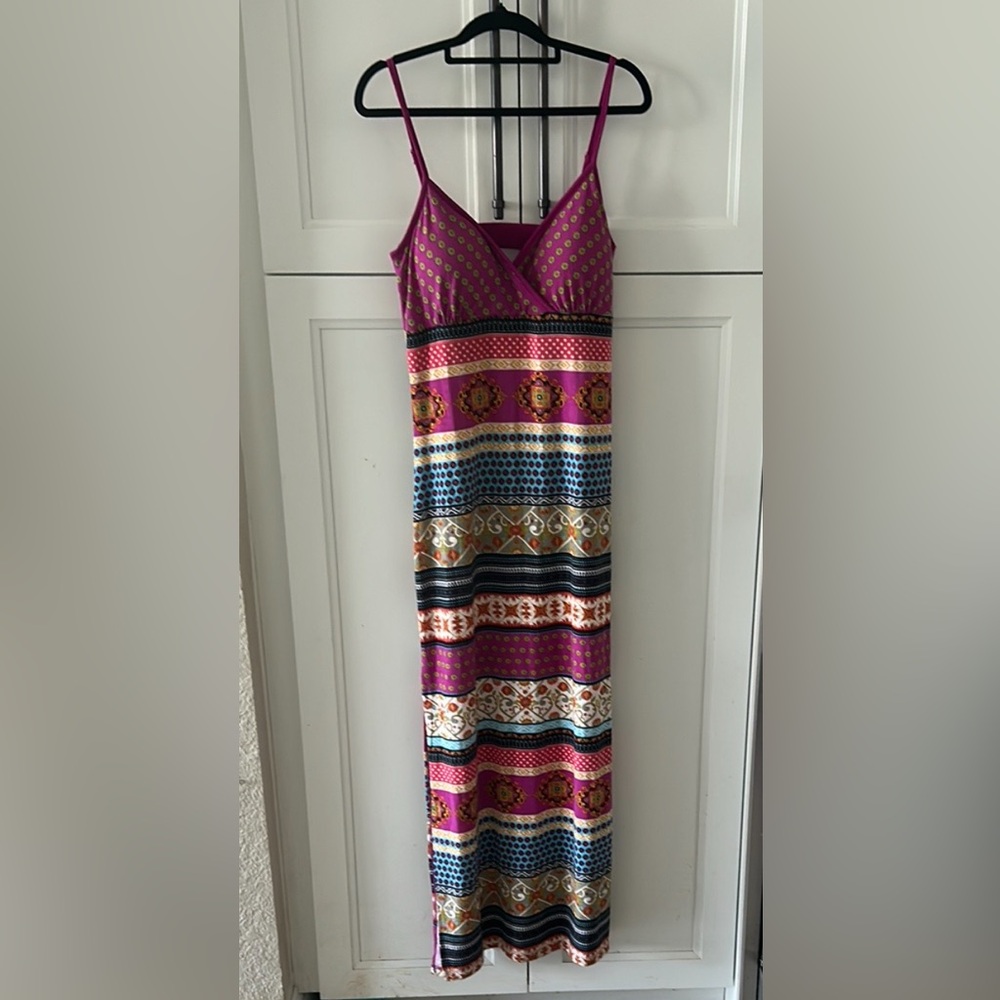 Multicolor Strappy Maxi Dress ( box C)